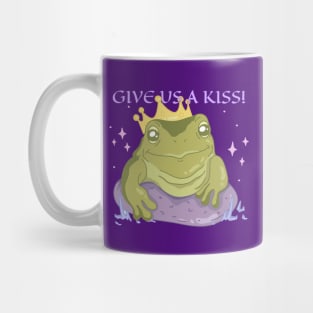 “Give Us A Kiss” Chill Frog Prince Mug